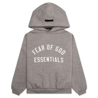 Kids Fleece Hoodie Heather Gray