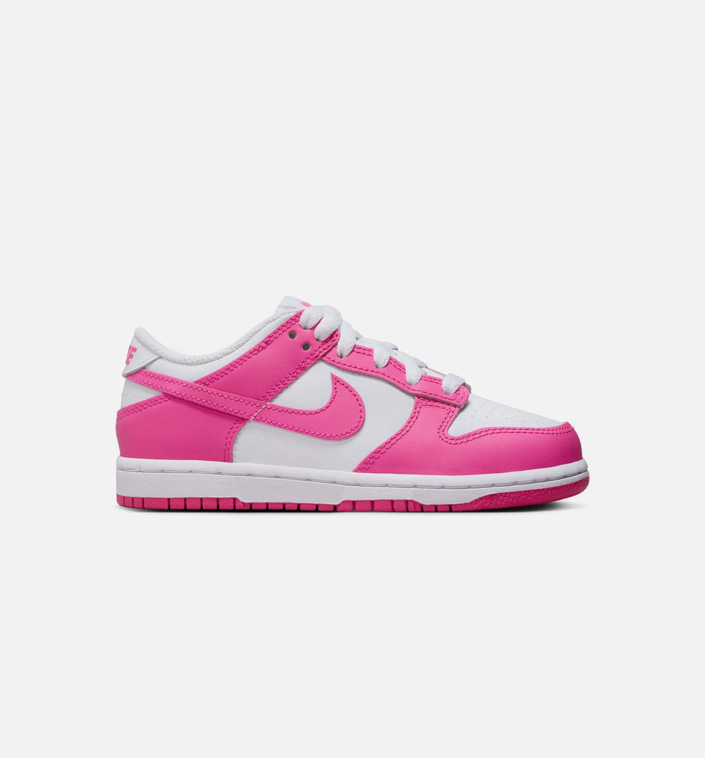 Dunk Low Laser Fuchsia Preschool Lifestyle Shoe White Laser Fuchsia