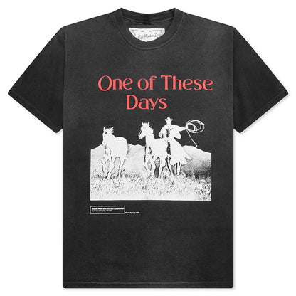 Across the Plains T Shirt Sun Faded Black