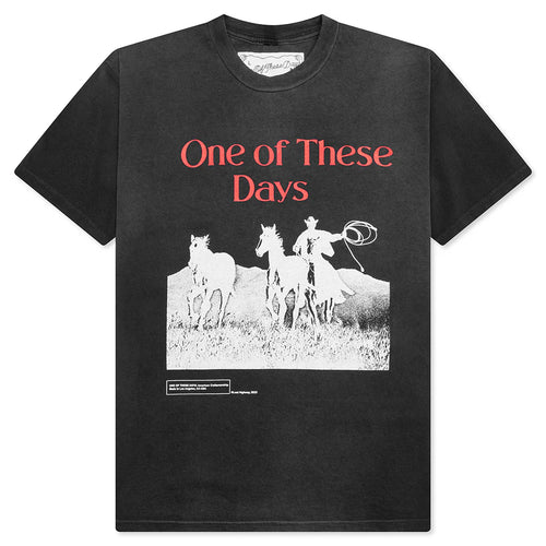 Across the Plains T Shirt Sun Faded Black