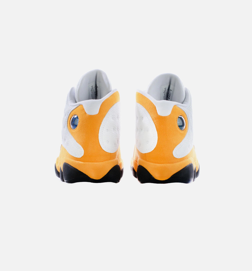 Air Jordan 13 Retro Del Sol Mens Lifestyle Shoe White Del Sol Yellow