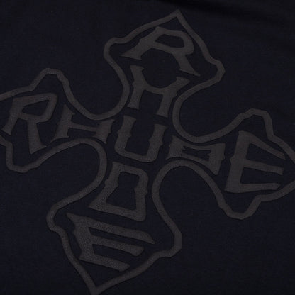 Rhude Cross Logo L S Tee Vintage Black