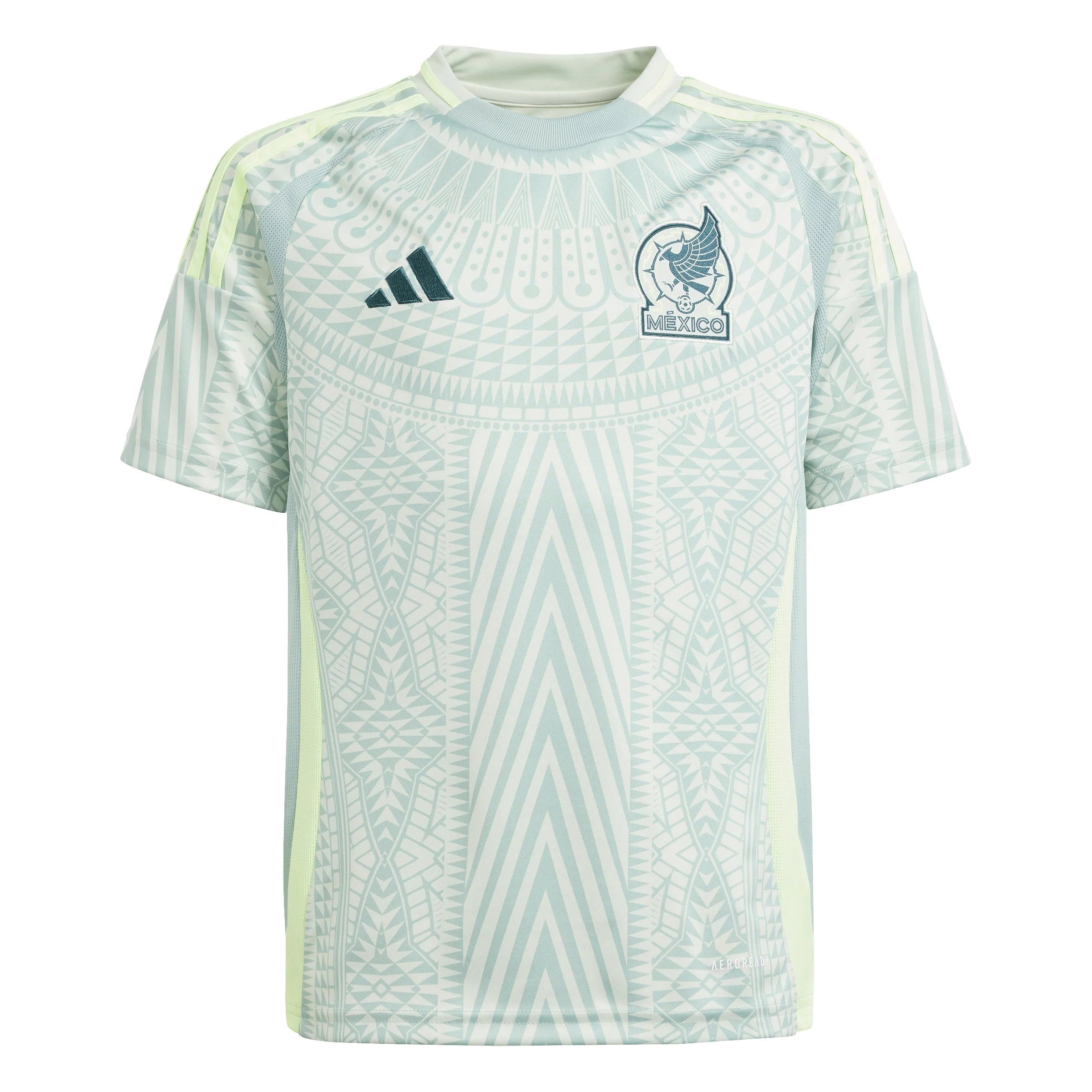 adidas Youth Mexico Away Jersey 2024 Linen Green