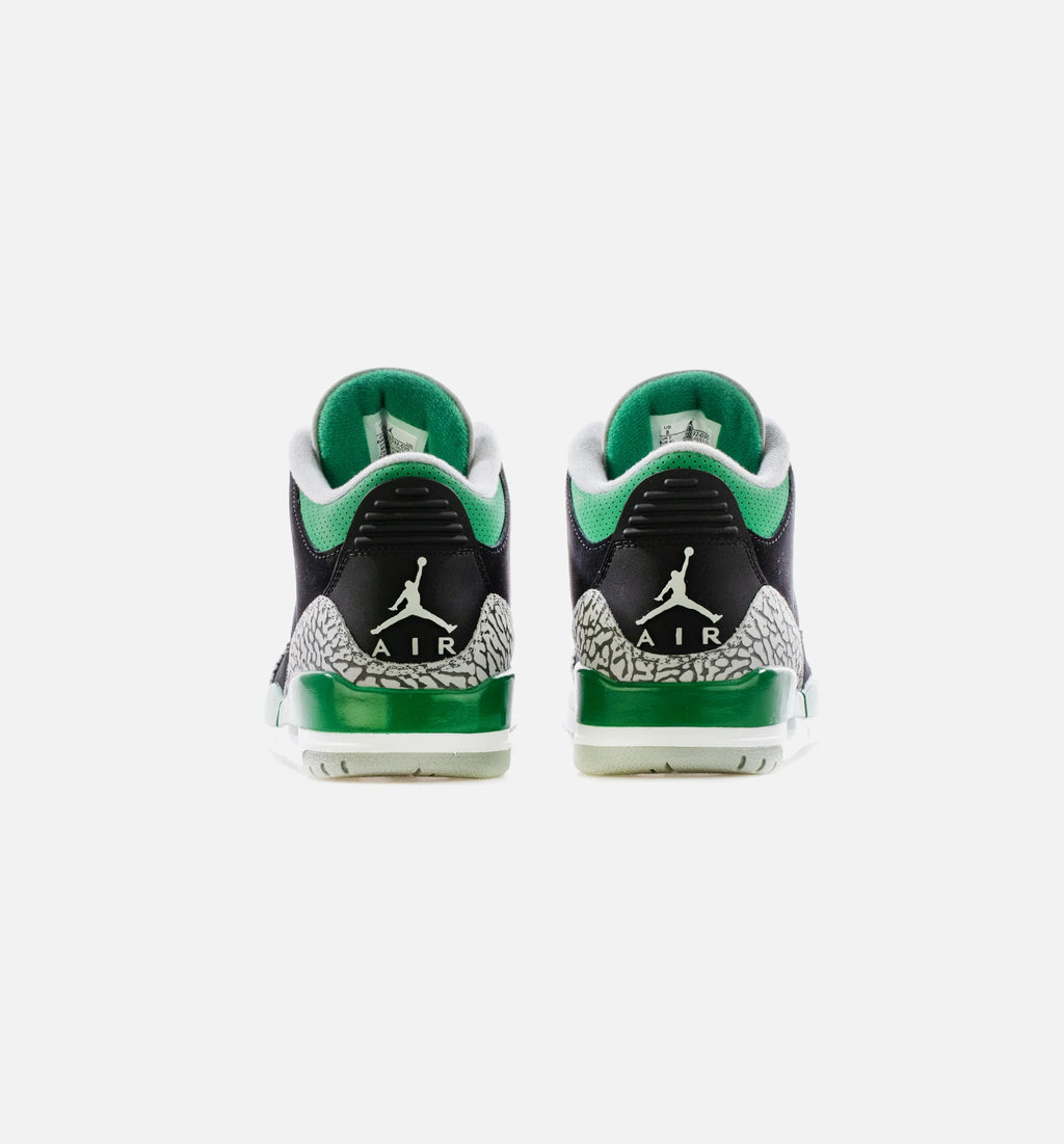 Air Jordan 3 Pine Green Mens Lifestyle Shoe Black Pine Green Cement Grey White