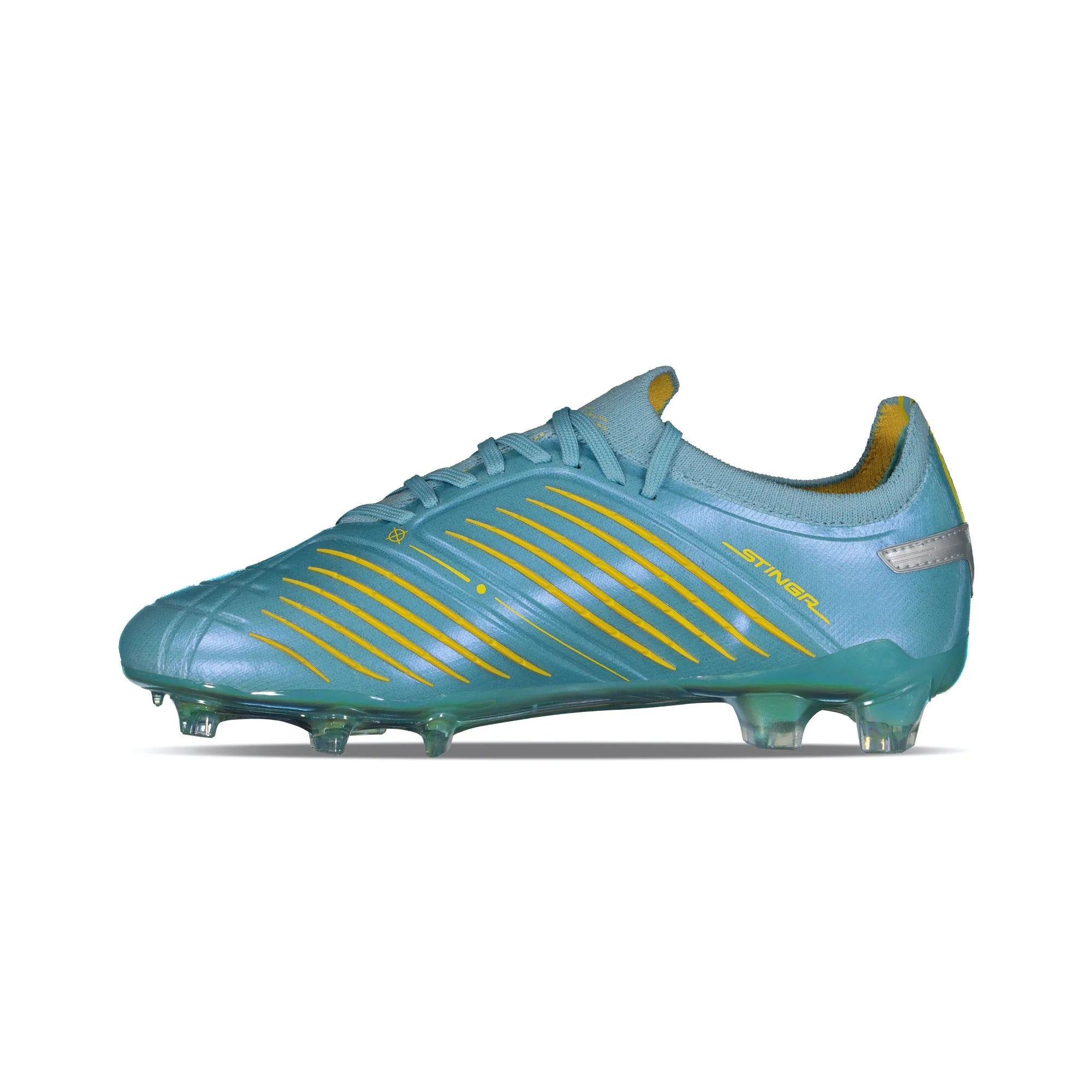 Charly Stingr PFX Womens Firm Ground Aqua Yellow