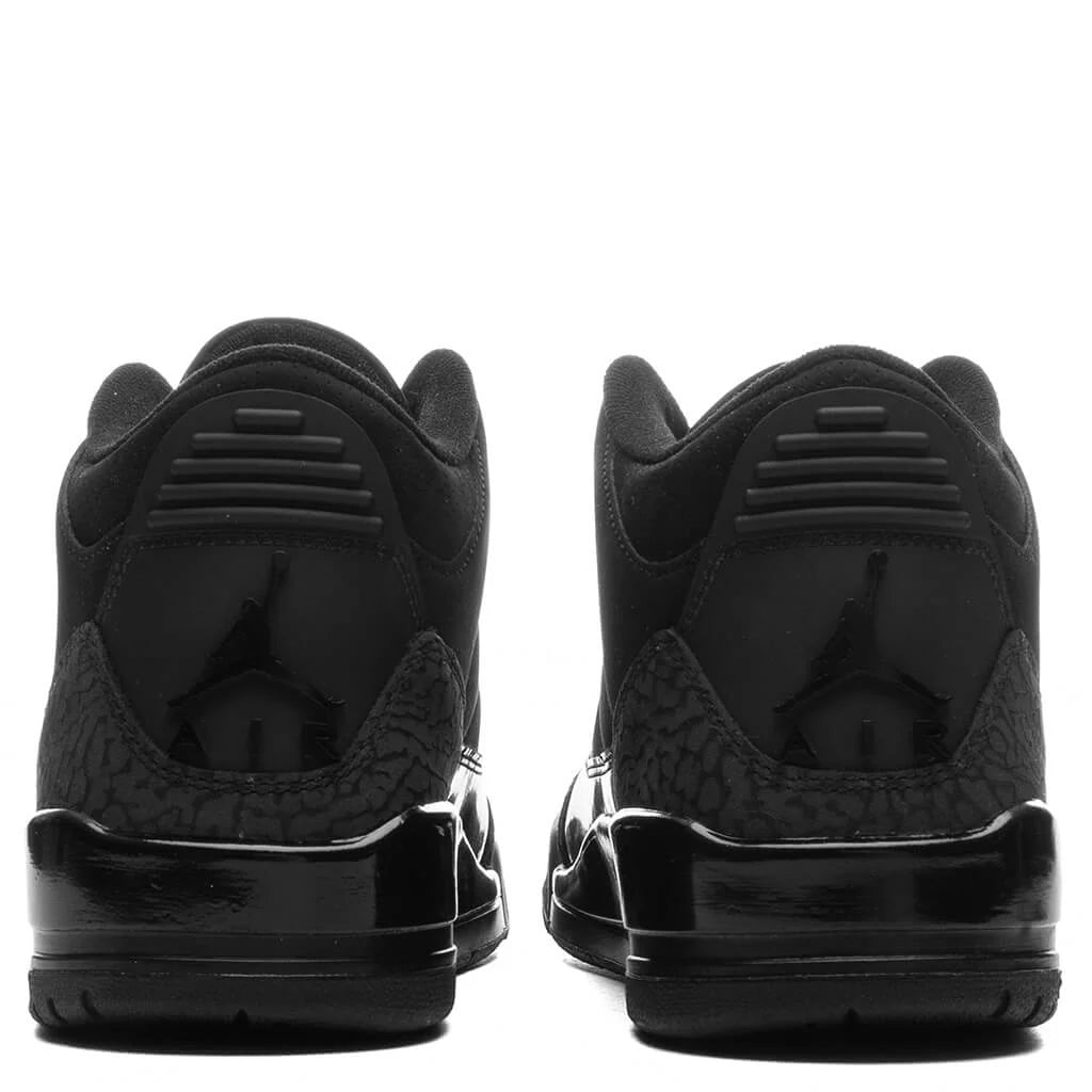 Air Jordan 3 Retro Black Cat Black Dark Charcoal White