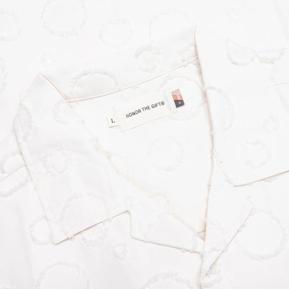 Polka Dot Camp Shirt White