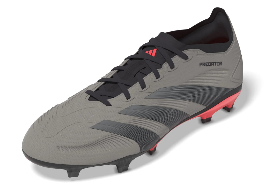 adidas Predator League FG Firm Ground Cleats Platinum Metallic Aurora Black Turbo