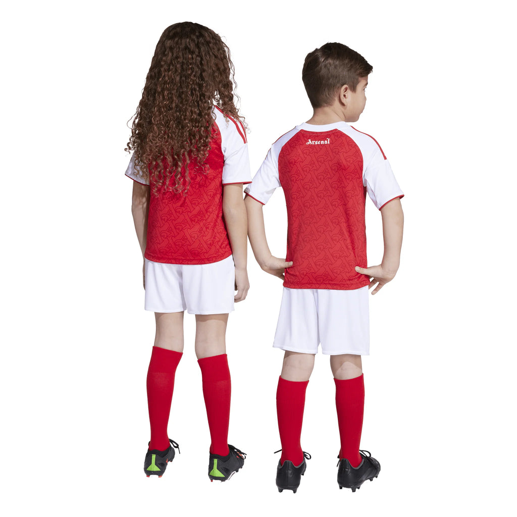 adidas Arsenal Home Mini Kit Youth 25 26 Scarlet White