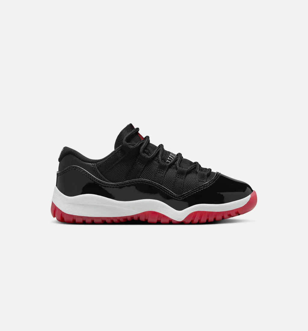 Air Jordan 11 Retro Bred Preschool Lifestyle Shoe Black Varsity Red White