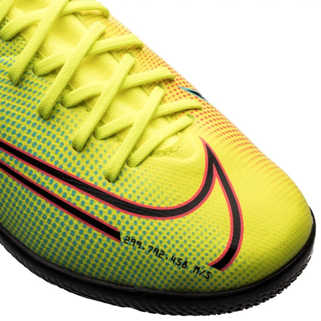 Nike JR Superfly 7 Academy IC Indoor Soccer Shoes Lemon Venom Black Aurora Green