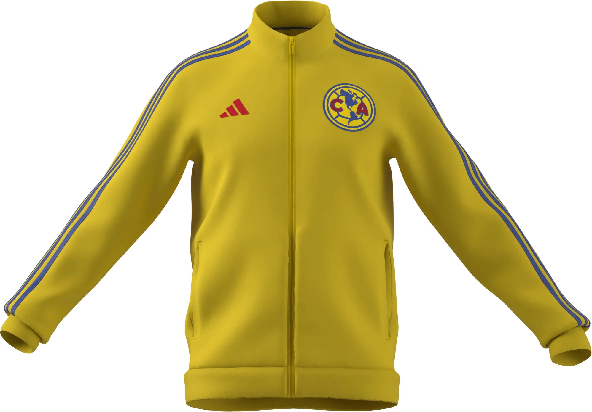 adidas Club America DNA Track Top Mens Soccer Jacket Yellow