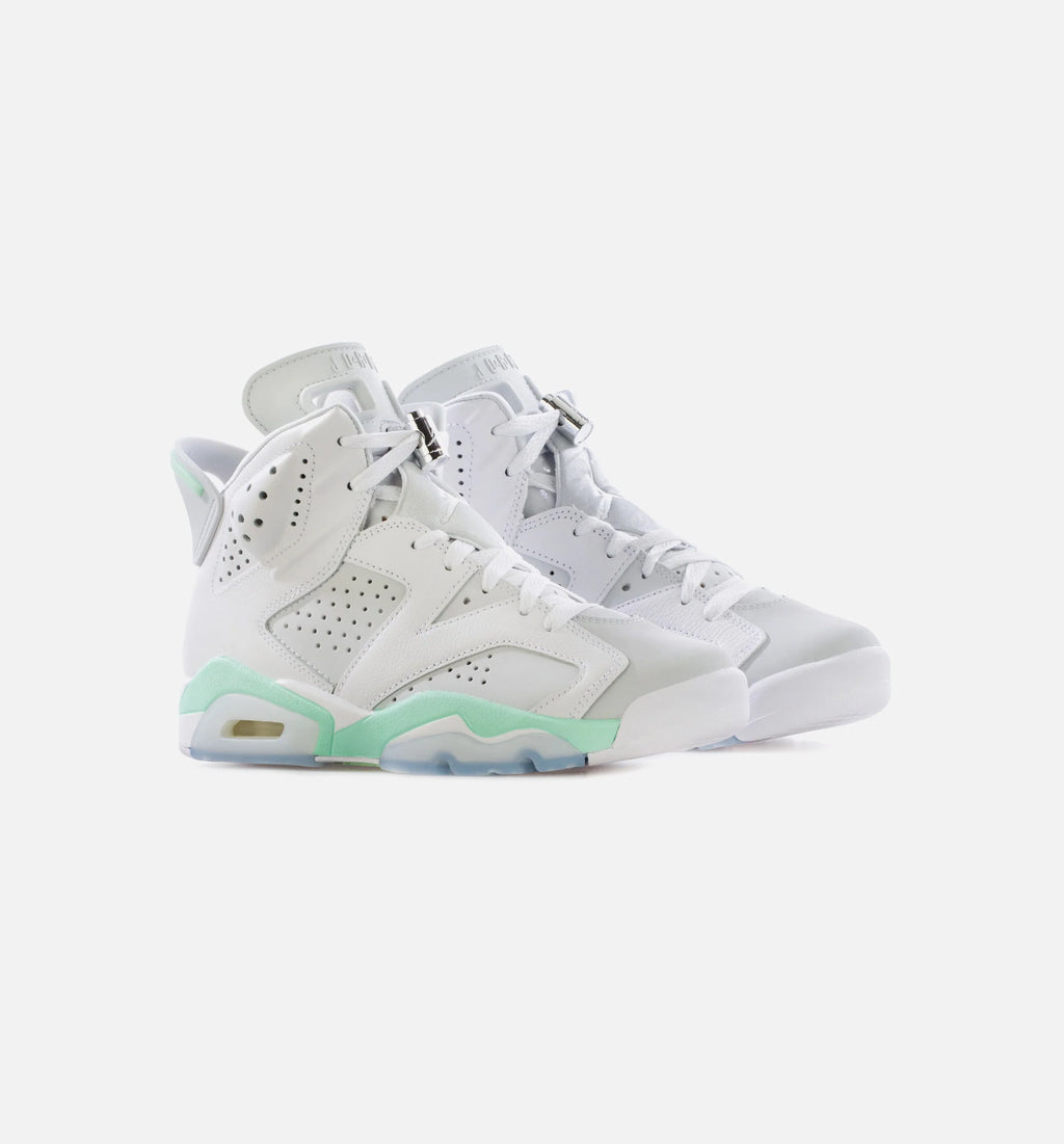 Air Jordan 6 Mint Foam Womens Lifestyle Shoe White Pure Platinum Mint Foam