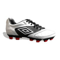 Umbro Geometra Premier FG Firm Ground Soccer Cleats White Black Red