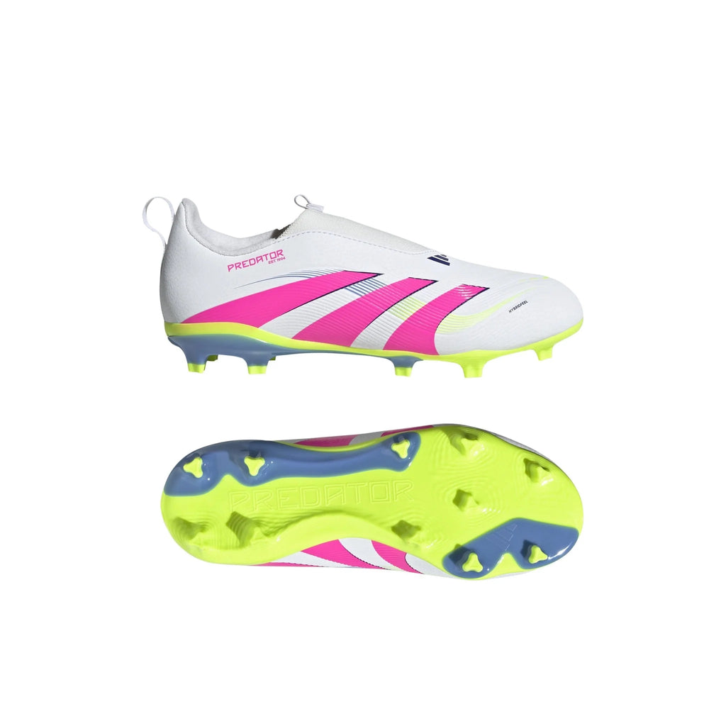 adidas Predator League Laceless Firm Multi Ground Boots Junior White Pink