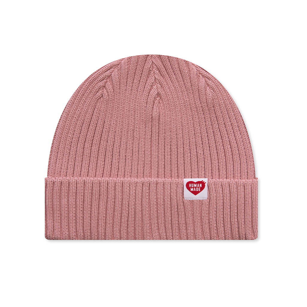 Cotton Rib Beanie Pink