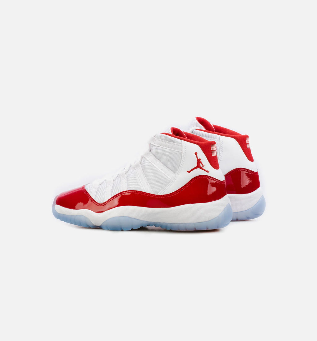 Air Jordan 11 Retro Cherry Grade School Lifestyle Shoe White Red Limit One Per Customer