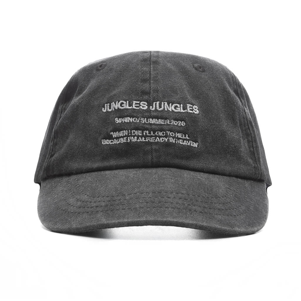Spring Summer Cap Washed Black