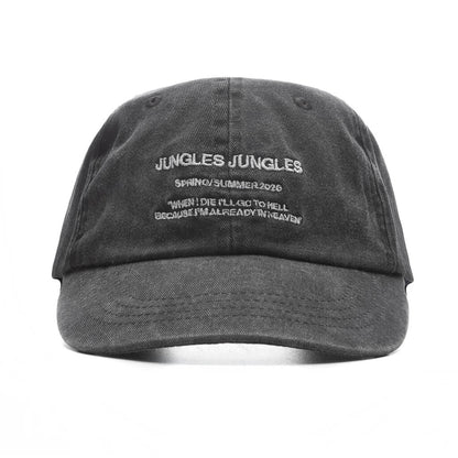 Spring Summer Cap Washed Black
