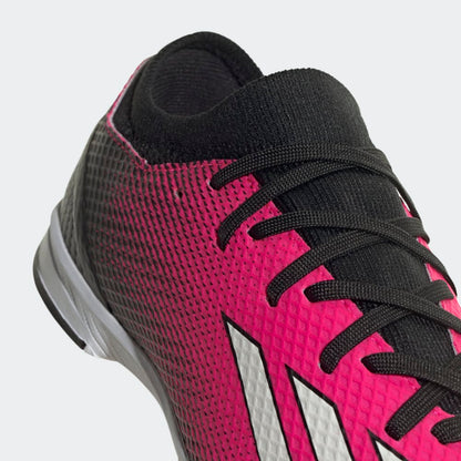adidas Kids X Speedportal3 TF J Turf Football Boots Black Pink