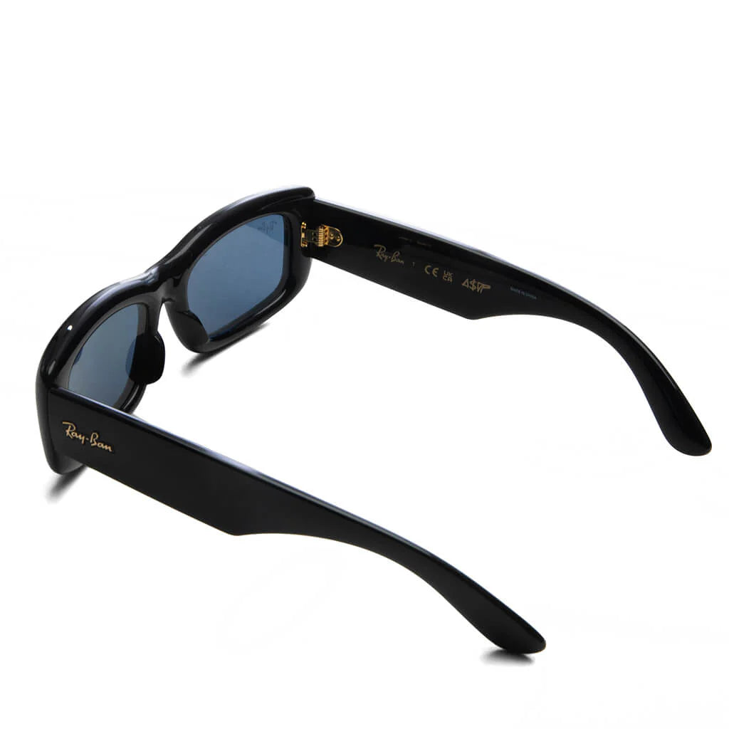 Ray Ban x AAP Rocky Kiliane Puffer Black Frame Blue Lens