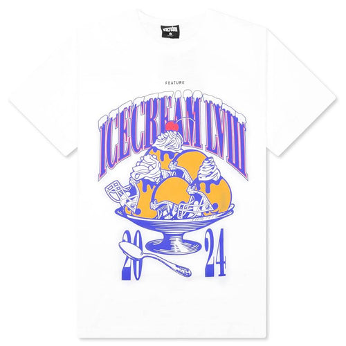 Feature x Icecream Super Bowl Short Sleeve Tee White