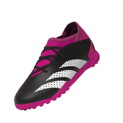 adidas Predator Accuracy3 TF Youth Turf Soccer Cleats Black White Shock Pink