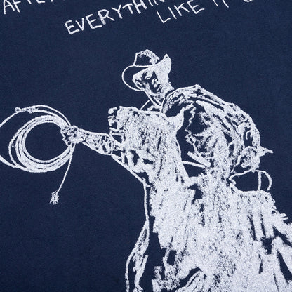 After All Is Said T Shirt Washed Navy
