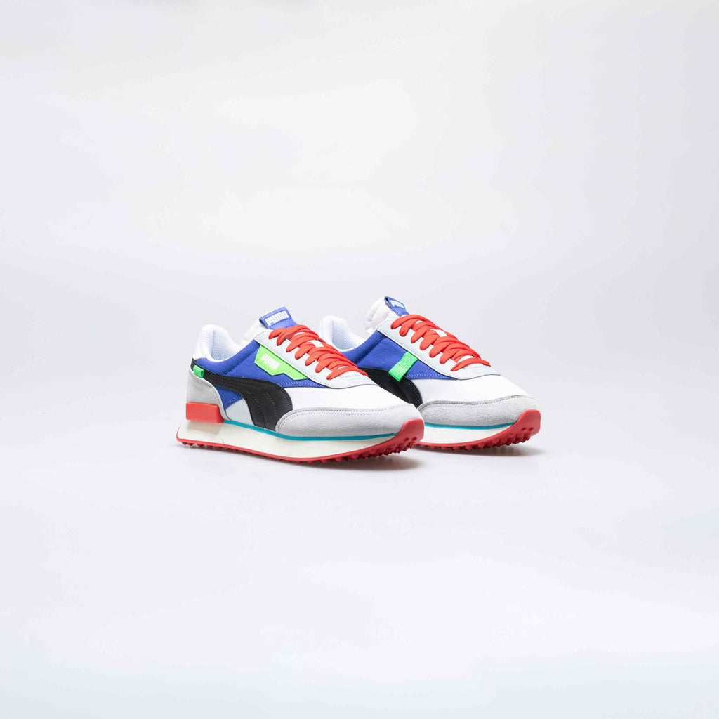 Future Rider Ride On Mens Lifestyle Shoe Blue Grey Red
