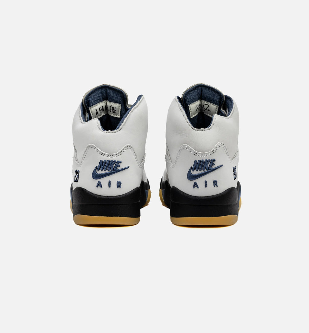 Air Jordan 5 x A Ma Maniére Womens Lifestyle Shoe Photon Dust Black Diffused Blue Pale Ivory