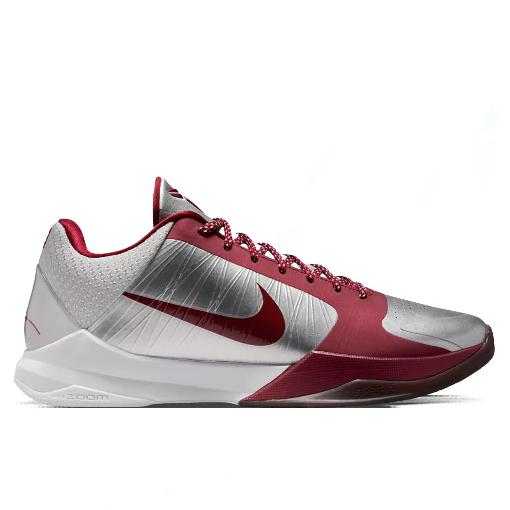 Kobe 5 Protro Lower Merion Aces Metallic Silver Team Red White
