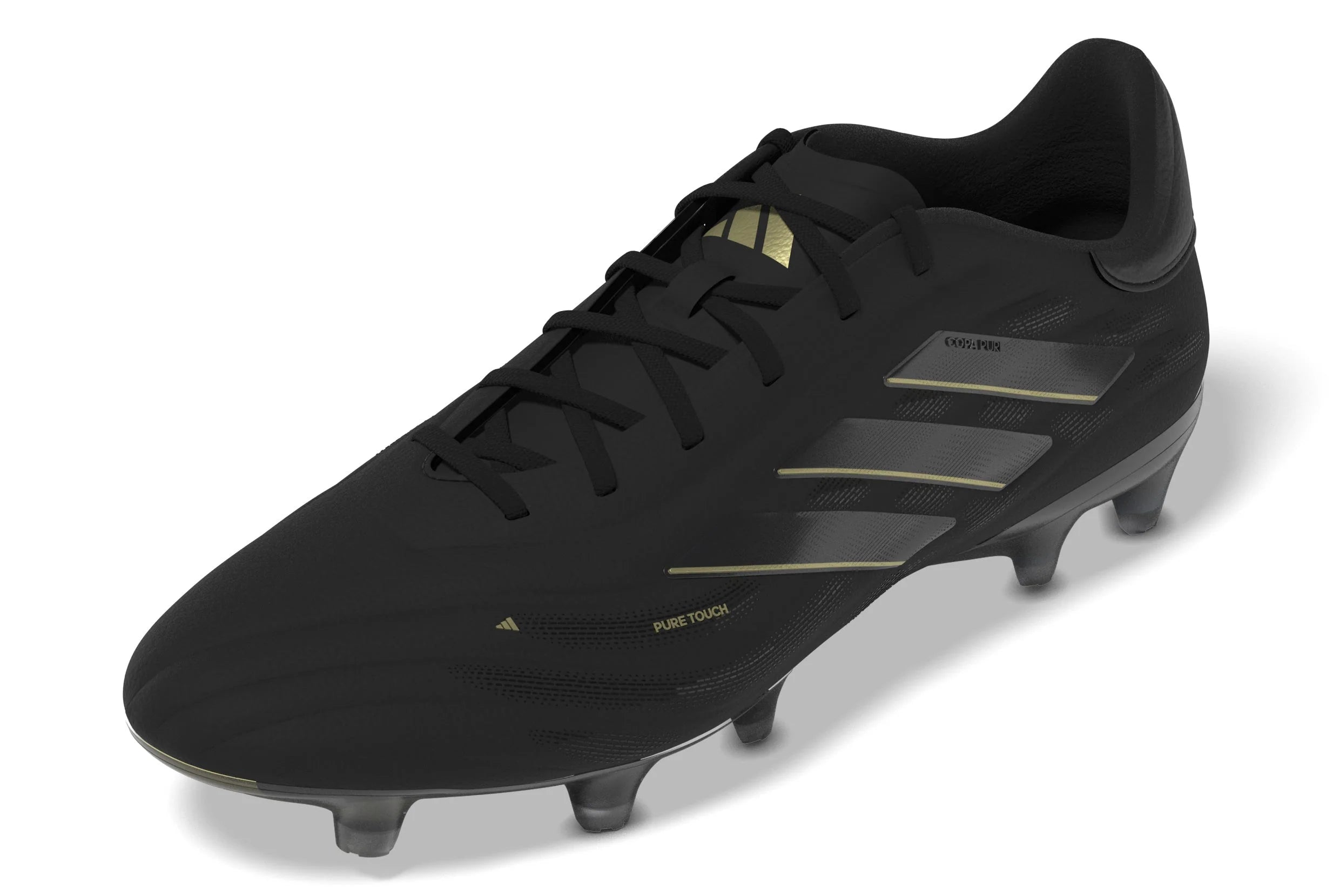 adidas Copa Pure 2 Elite FG Firm Ground Soccer Cleats Black Carbon Gold Metallic