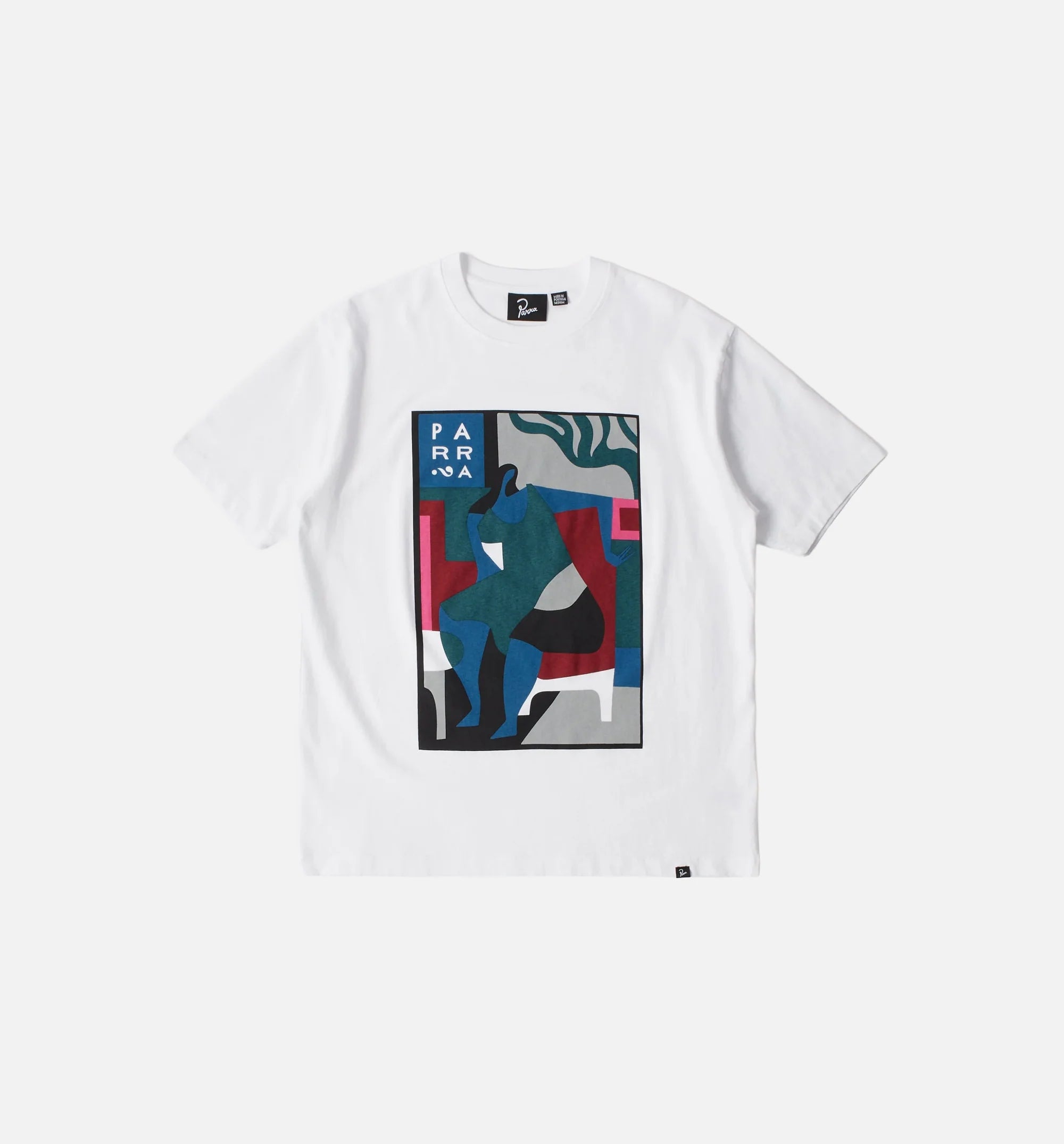 Leaving Now Mens Short Sleeve Shirt White