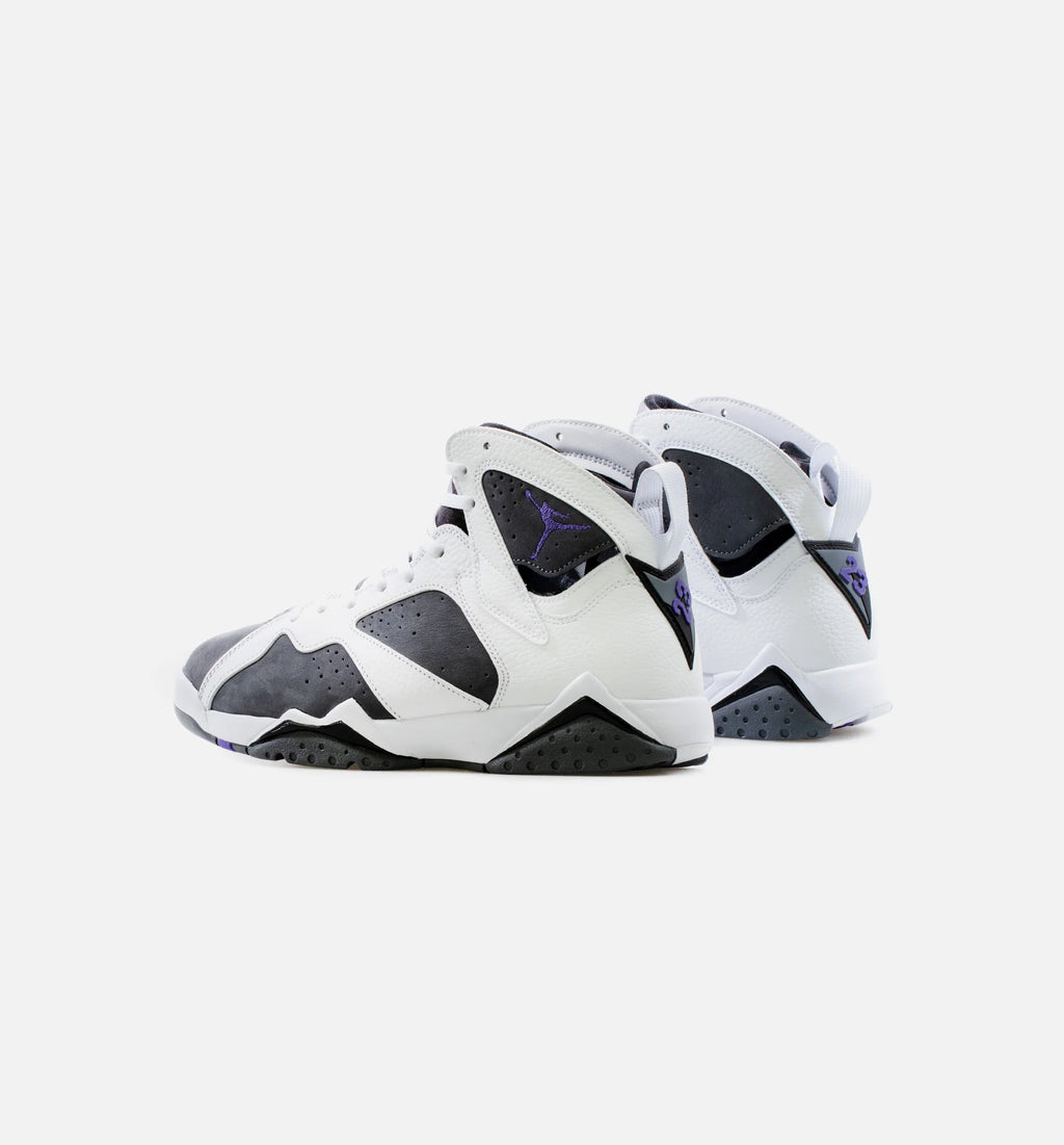 Air Jordan 7 Retro Flint Mens Lifestyle Shoe White Grey Black