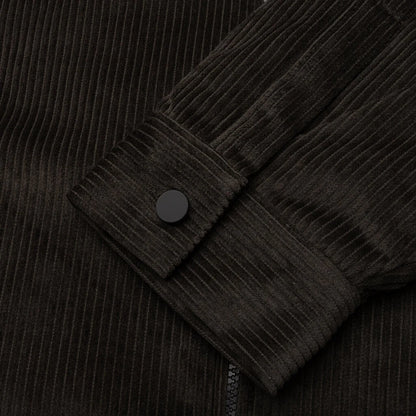 Corduroy Shirt Jacket Off Black