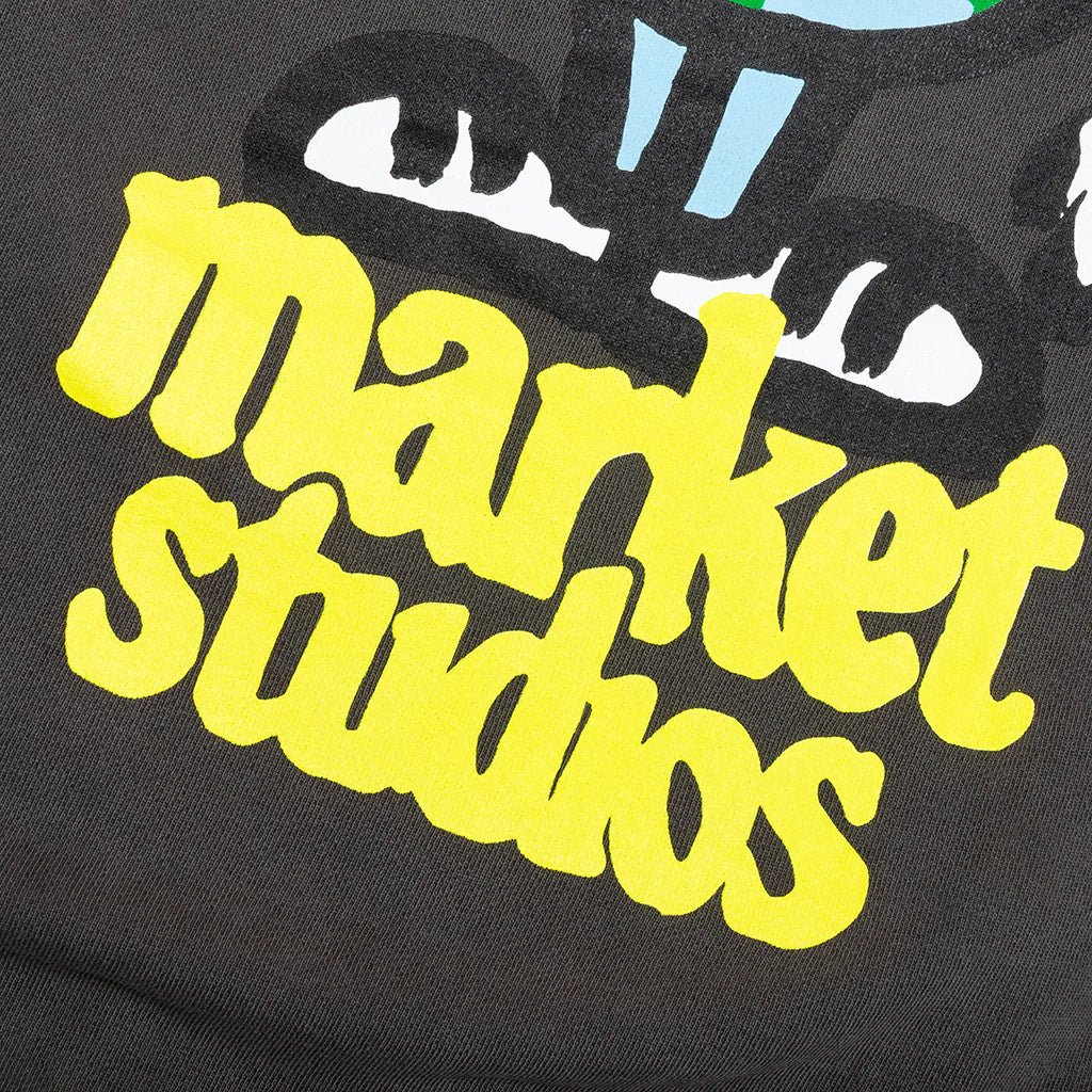 World Peace Hoodie Washed Black