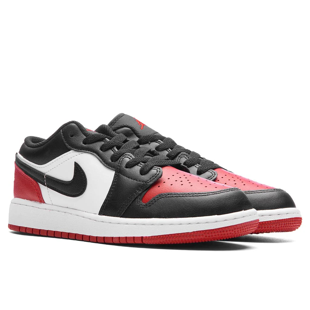 Air Jordan 1 Low GS White Black Varsity Red