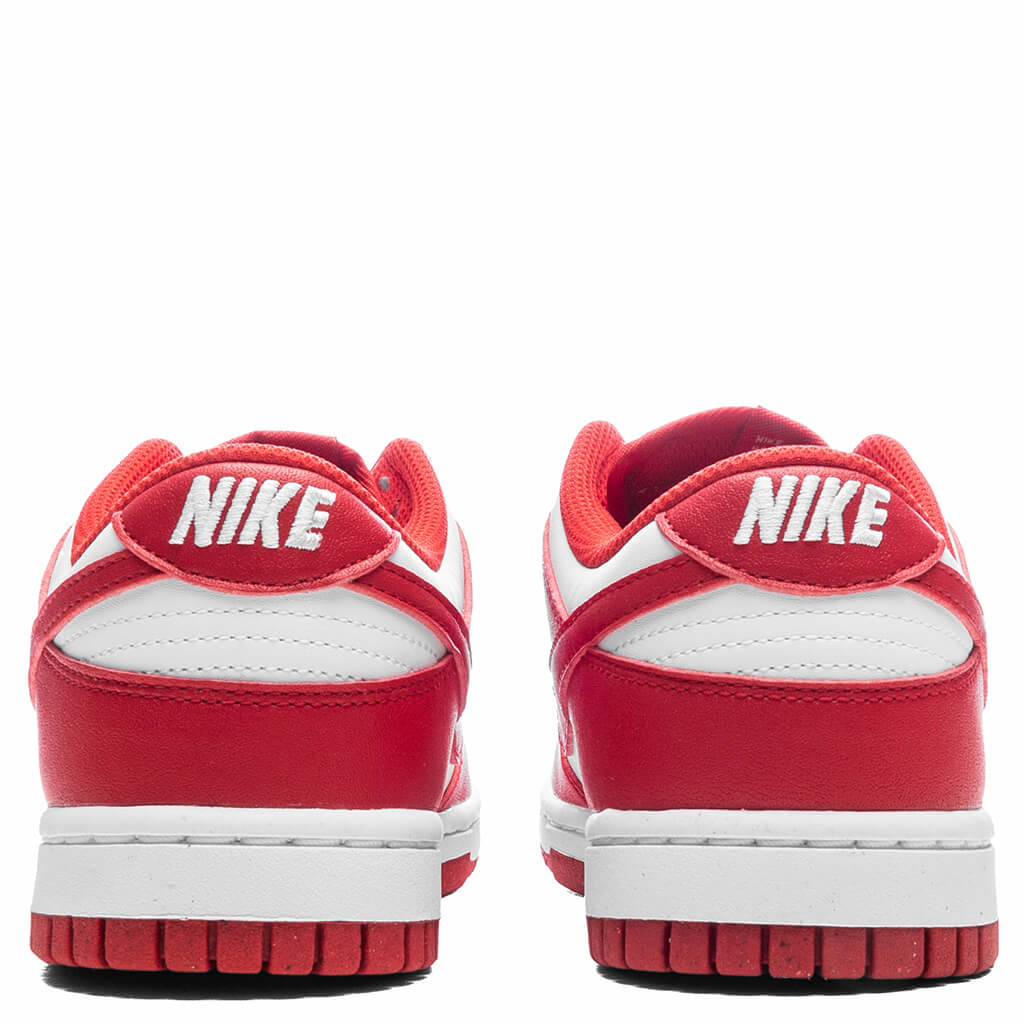 Womens Dunk Low White University Red