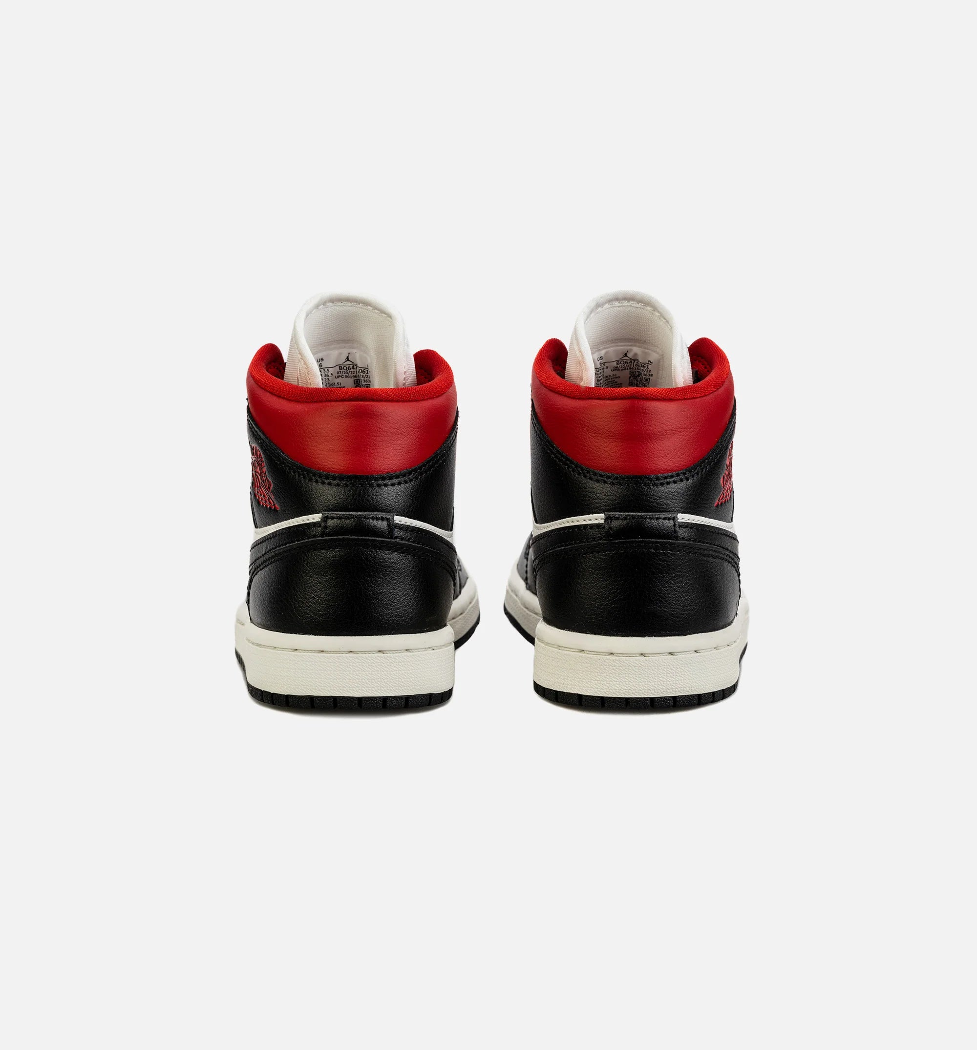 Air Jordan 1 Mid Womens Lifestyle Shoe Black Red