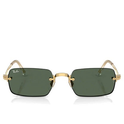 Ray Ban x AAP Rocky Rimless Pillow Arista Dark Green