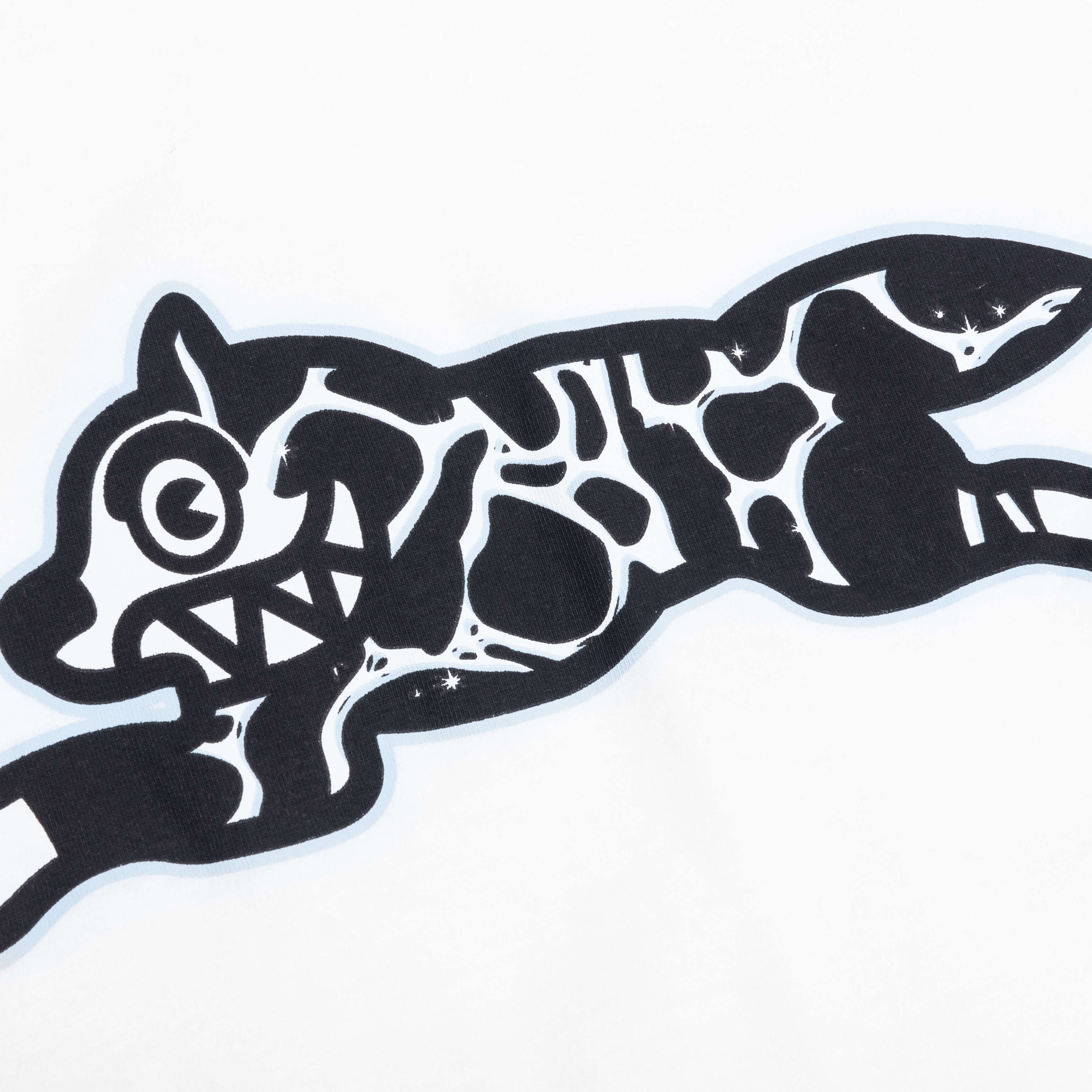 Digital S S Tee White
