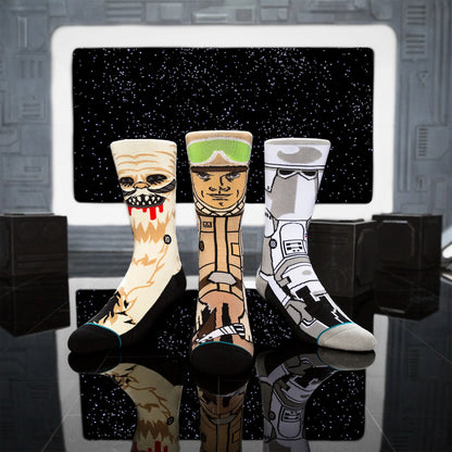 Star Wars Empire Strikes Back 3 Pack Socks Black