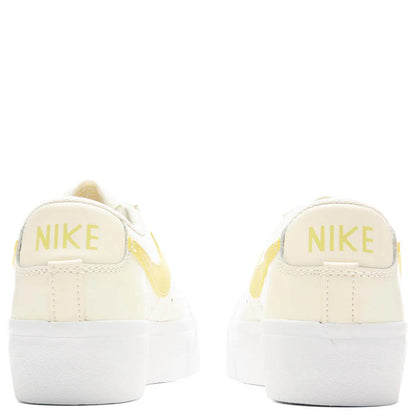 Womens Blazer Low Platform Pale Ivory Saturn Gold White