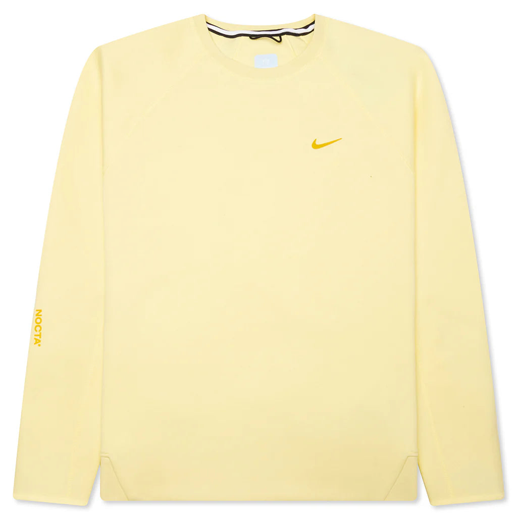 Nike x NOCTA Tech Fleece Crew Citron Tint Vivid Sulfur