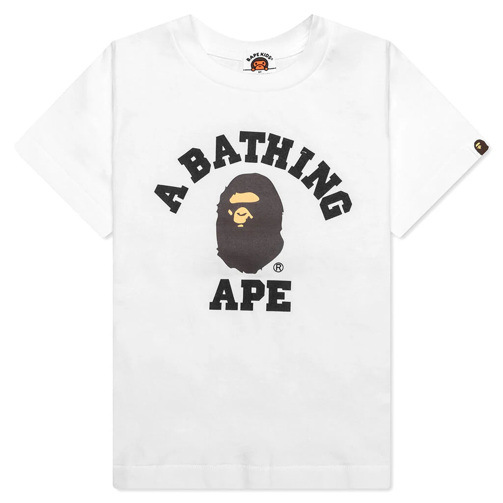Kids College Tee White