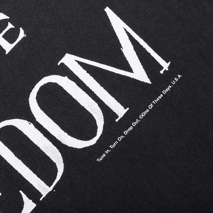 More Peace More Freedom Tee Washed Black
