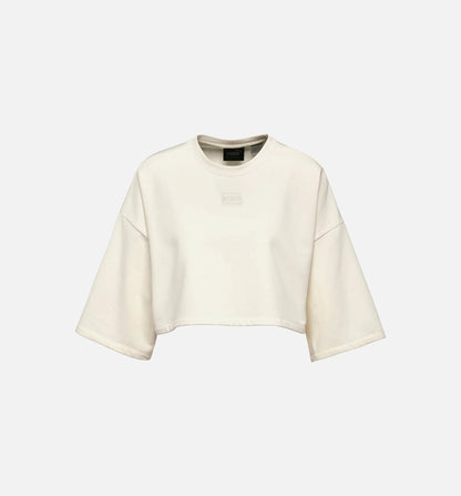 Puma Rihanna Fenty Cropped Crew Neck T Shirt Womens Vanilla Ice