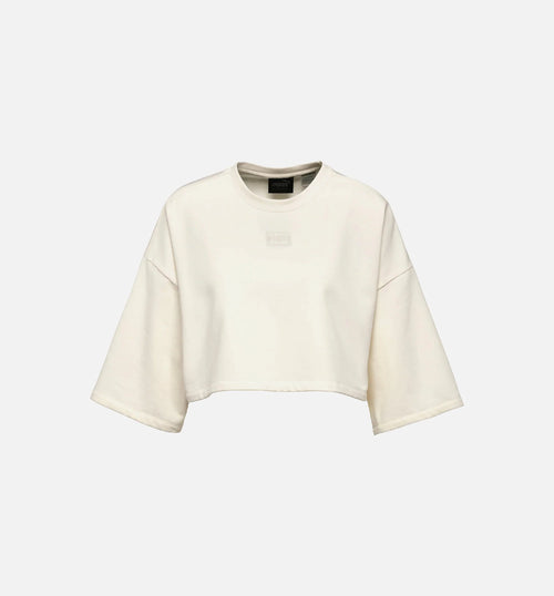 Puma Rihanna Fenty Cropped Crew Neck T Shirt Womens Vanilla Ice