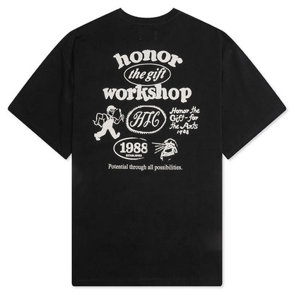 Honor Workshop Tee Black