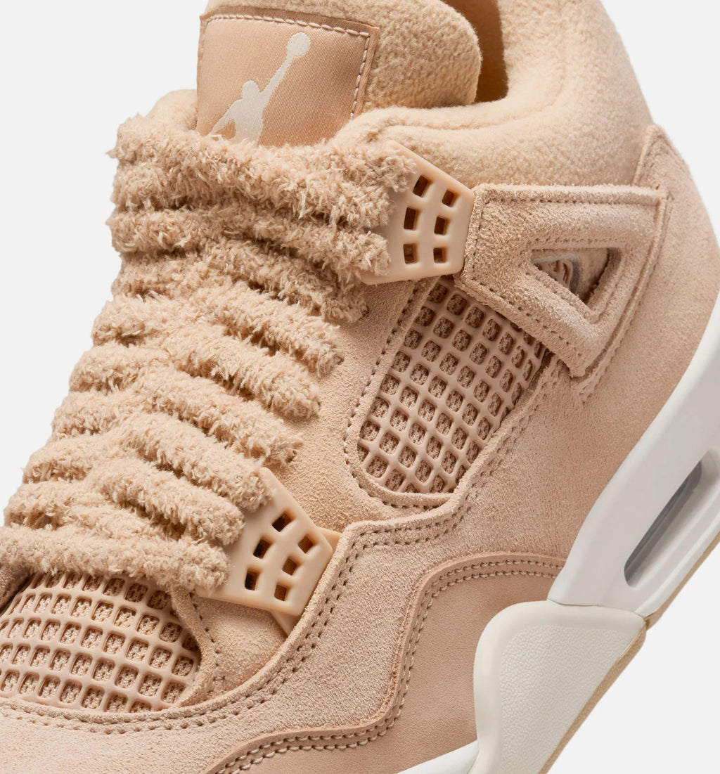 Air Jordan 4 Retro Cozy Girl Womens Lifestyle Shoe Hemp Light Orewood Brown